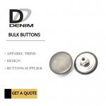 Antique Silver Metal Bulk Buttons DENIM Skirt & Pant New Collection Trend for sale
