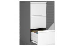 China Big Storage Space 3 Drawer Lateral File Cabinet Metal Light Gray supplier