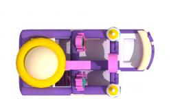 China ODM / OEM Inflatable Double Slides Alien Moon Astronaut Inflatable Slides For Kids supplier