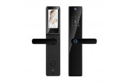 China Camera Viewer Lock Tuya APP Intercom Biometric Fingerprint Smart Digital Door Lock supplier