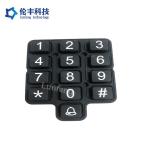 Industrial Equipment Silicone Rubber Keypad with Printing Silkscreen Printing and Carbon Pill Type By Printed for sale