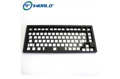 China Custom Aluminum Keyboard Milling Parts with Black Oxidation Processing Services supplier