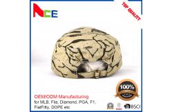 China Flat Embroidery Camo Military Cadet Cap Adjustable For Unisex 56-60cm supplier