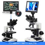 1600x Trinocular Student Biological Microscope A33.1009 With N.A.1.25 Condenser