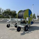Green Hose Reel Irrigation Equipment Agricultural Machinery 400m Tube Length for sale
