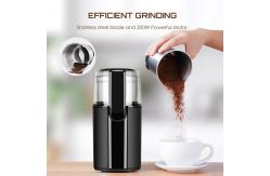 China UL Plug Electric Coffee Grinder Coarse Powder Black Stainless Steel Coffee Grinder Machine supplier