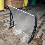 Split Panel Polycarbonate Awning with DIY Plastic Frame