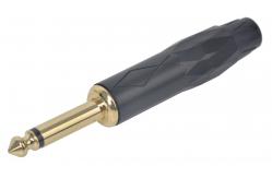 China High quality Black electrophoresis gold-plated waterproof audio 1/4 plug supplier