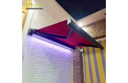 China Retractable Full Cassette Electric Awning With Remote Control LED Light supplier