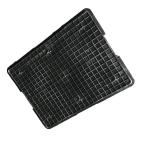Reusable Black 1.9Kg Durable Plastic Moving Crate 54*42 Anti Static PE