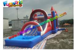 China Factory Price inflatable bouncer slide PVC Tarpualin , Water - Proof Kids Bounce Combo supplier