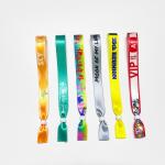 Wholesale Custom Fabric Woven Wristbands With Logo Pattern Barcode Soft Polyester Wristband