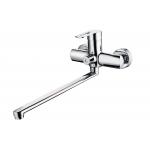 2 Hole Long Spout Bathtub Faucet 35mm Cartridge Bathroom Hot Water Mixer for sale