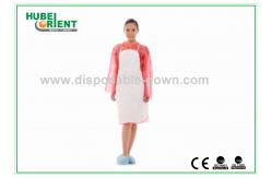 China Splash-Proof Disposable use Tyvek Aprons/Waterproof Disposable Plastic Aprons supplier