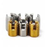 Customized Type 302 Slotted Stainless Steel M2 M3 M4 M5 M6 M24 Thread Repair Insert Slotted Self Tapping Screw Sleeve Insert for sale