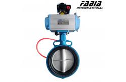 China Water / Oil / Gas Pneumatic Butterfly Valve With Pneumatic Control System supplier