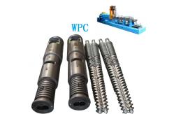 China 38CrMoALA Nitriding Conical Twin Double Screw And Barrel For PP supplier