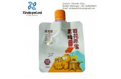 China Custom Stand Up Pouches Food Grage Large Capacity Wine Purse With Spout supplier