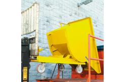 China 4000Lbs Self Dumping Steel Hopper Forklift Attachment Forklift Dump Cart supplier