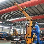 0.6t 5m Hydraulic Pedestal Mouted Small Marine Cranes for sale