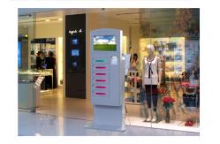 China OEM Cell Phone Charging Stations Video Advertising Automatical Smart Kiosk Interactive Information supplier