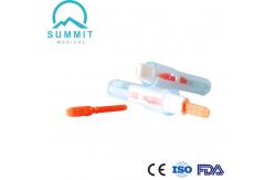 China Preloaded Gentle Safety Lancet 21G 2.2mm For Comfortable Blood Testing supplier