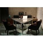 antique aluminium triangle coffee table/aluminium meeting table furniture for sale