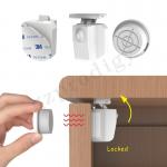 Prevent The Baby From Opening Hidden Adhesive Magnetic Cupboard Lock for sale