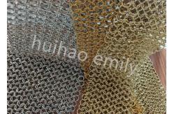 China Interior Design Metal Round Ring Mesh Curtain With SS Eletroplating supplier