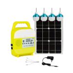 Rechargeable Portable Solar Led Emergency Light With Dc Bulb Power Bank Function 20W for sale