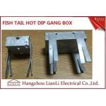 Hot Dip Finish GI Electrical Gang Box / Gang Electrical Box 3 inch by 3 inch for sale