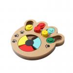 Bite Resistant Claw Shaped Dog Feeding Toy With Wooden Bone for sale