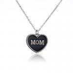 Enamel Sterling Silver Letter Pendant for sale