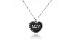 China Enamel Sterling Silver Letter Pendant supplier