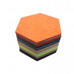 Polyester Fiber Hexagon Acoustic Panel Insulation Fire Retardant Acoustic Board For Studio for sale