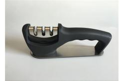 China Portable Home Knife Sharpener / Walmart Knife Sharpener With Stainless Steel Base supplier