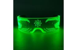 China Cyberpunk LED Light Up Glasses Luminou Flashing In The Dark Navigation supplier