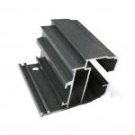 6063 Grey Powder Coated Aluminium Door Profiles Structure Extrusion Frame for sale