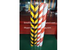 China Reflective Tape White and Red Strip Reflective Tape Red White Diagonal Reflective Strip supplier