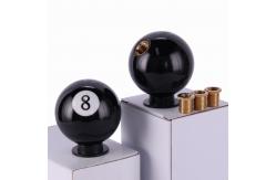 China resin universal car custom design black 8 ball shift knob gear shift knobs supplier