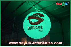 China Large White Oxford Cloth Inflatable Lighting Ballon For Advertising supplier