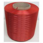 High Strength Taparan Twist Aramid Yarn , 1000D Red Dyed Bulletproof Filament Yarn for sale