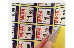 China Square Self Adhesive Sticker Labels For PET Bottles Customized Designs supplier