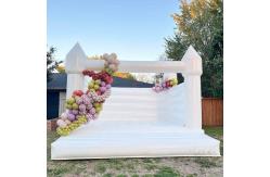 China Custom Party Rental Entertainment Jumping Castles White Bubble Bounce House supplier