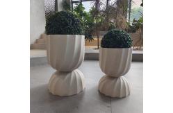 China Customized Fiber Clay Planter Waterproof For Flower / Green Plant supplier