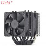 Dual Tower Dual Fan Black Fan Cooler PC Motherboard CPU Cooler for sale