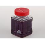Flavoring Packaging Clear PET Jars With Hole In Cover International Standard for sale