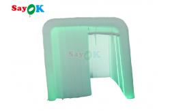 China Inflatable Club Portable 360 Lighted Photo Booth Enclosure Inflatable Cube Backdrop supplier