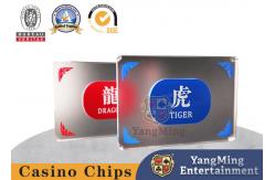 China Custom Translucent Acrylic Frosted Dragon Tiger Markers Bottom For Poker  Table supplier