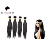 Soft Natural Black Straight Tangle Free Human Hair Weft 95-105g for sale